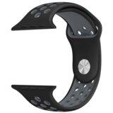 Watch Sport Silicone Strap black grey 22mm kaiš za sat Cene