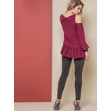 Premium Blouse ONE revealing shoulders burgundy | Eponuda.ba