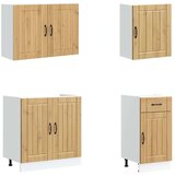  7-dijelni set kuhinjskih ormarića Kalmar konstruiranog drva | shoptok.hr