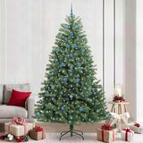 VidaXL Umjetno božićno drvce s nogom Zelena 240 cm PVC i metal VidaXL Umjetno božićno drvce s nogom Zelena 240 cm PVC i metal Slike