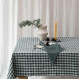 Linen Tales Laneni stolnjak 140x200 cm Forest Green Gingham – | shoptok.hr