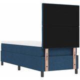  Krevet s opruga kutije s uzglavljem Plava 80 x 200 cm tkanina | shoptok.hr