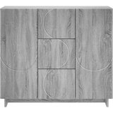  Kreveta Siva Sonoma 85,5 x 31 x 75 cm Konstruirano drvo Slike