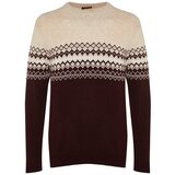 Trendyol Sweater - Burgundy - Slim fit Cene