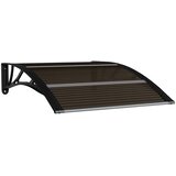 Nadstrešnica za vrata Crna 100x75 cm Polikarbonat | shoptok.hr