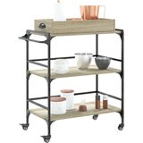  Kolica boja hrasta 81 5x41x92 5 cm konstruirano drvo | shoptok.hr