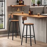  Set od 2 barskih stolica AVEN, braon/crna | Eponuda.com