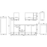 RESPEKTA Kuhinjski Blok Brez Aparatov 250cm | Shoptok.si