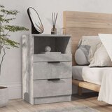  Noćni ormarići 2 kom siva boja betona od konstruiranog drva | shoptok.hr