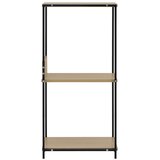 Male ravne police za knjige crne i hrast 33,5x39,6x79,7 cm drvo | Eponuda.ba