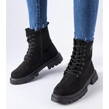 Gemre Black insulated eco-suede ankle boots Mestervi | shoptok.hr