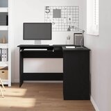 vidaXL Kutni stol Crni hrast 120 x 140 x 75 cm Konstruirano drvo | Eponuda.com