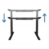 Uvi dvižno električno podnožje desk, črno | Shoptok.si