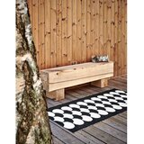 Pappelina Črn/kremno bel zunanji in notranji tekač 70x150 cm Poppy Black Vanilla – | Shoptok.si