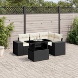 vidaXL 5-dijelna vrtna garnitura od poliratana s jastucima crna | shoptok.hr