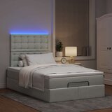  Okvir za krevet s madracima svjetlosivi 120x190 cm baršunasti | shoptok.hr