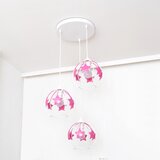  Dečiji luster na sajli STARS 3xE27/15W/230V ružičasta/bela | Eponuda.com