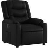 vidaXL Naslanjač črno umetno usnje, (20929256) | Shoptok.si