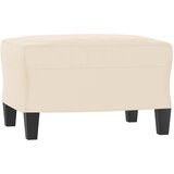  Fotelja s tabureom bež 60 cm od mikrovlakana | shoptok.hr