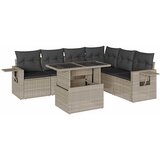  7-dijelni set vrtnih sofa svjetlosivi od poliratana | shoptok.hr
