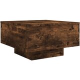 Stolić za kavu s LED svjetlima boja dimljenog hrasta 55x55x31cm | shoptok.hr