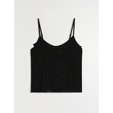 Sinsay Top na naramenice s ukrasnim volanima | shoptok.hr