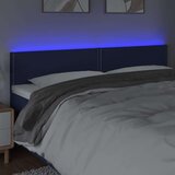  Posteljno vzglavje modro 180x5x78/88 cm blago, (20932757) | Shoptok.si