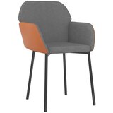  Blagovaonske stolice 2 kom tkanina i umjetna koža svjetlosive | shoptok.hr