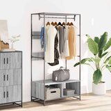 vidaXL Garderobna omara siva sonoma 90x50x180 cm inženirski les | Shoptok.si