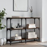  The Living Store Konzolna mizica rjav hrast 100x29x75 cm inženirski les - Konzolna Mizica, (21444801) Cene