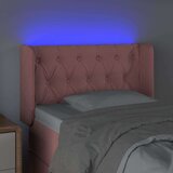  LED posteljno vzglavje roza 83x16x78/88 cm žamet, (20951961) | Shoptok.si