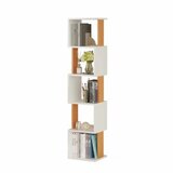 Hanah home Polica za knjige Milan White Natural | Eponuda.com