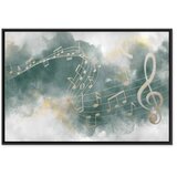  Slika - Melody of the Psalm (1 Part) Wide 90x60 U crnom drvenom okviru | shoptok.hr