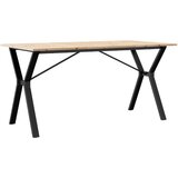 Maison Chic Jedilna miza - Kuhinjska miza - Jedilni stol Y okvir 160x80x75 cm trdna borovina lito železo, (21715128) Cene