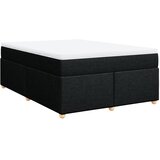  s oprugama i madracem crni 160x200 cm od tkanine | Eponuda.com