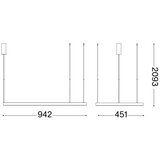 Ideal Lux led luster na sajli waves LED/37W/230V cri 90 mesing | Eponuda.com