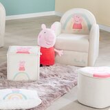 Roba Bijela baršunasti dječja fotelja Peppa Pig – | shoptok.hr