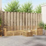  Set vanjskih sofa 7 kom. Bijela Čvrsto drvo akacije | shoptok.hr