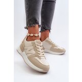 Boto Women's Beige Faux Leather Sneakers Kaimans | Shoptok.si