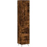  Visoka komoda dimljeni hrast 34,5x34x180cm konstruiranog drva | shoptok.hr