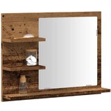 vidaXL Kupaonski ormarić s ogledalom Old Wood 60x10,5x45 cm Cijene