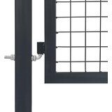  Vrtna vrata sa stupovima Čelik 350x120 cm Antracit | shoptok.hr