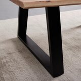 Bessagi Home klubska miza nando, barva akacije, 120x70 | Shoptok.si