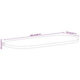 Stolna Mizna plošča 100x50x3,8 cm ovalna trden mangov les | Shoptok.si