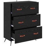  Komoda Crni Hrast 69,5 x 34 x 90 cm Konstrukcijsko drvo | shoptok.hr