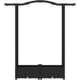  Povišeni krevet s mrežom i krovom Crna 124 x 40 x 125 cm PP | Eponuda.ba