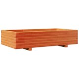  Vrtna sadilica voštano smeđe boje 110x60x26,5 cm od borovine | shoptok.hr