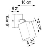 Nice Lamps Siva stenska svetilka Toscana – | Shoptok.si