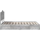  Konstrukcija postelje s predalom Betonsko siva 135 x 190 cm, (5000102596) | Shoptok.si