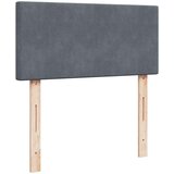 Box spring krevet s madracem tamnosivi 80 x 200 cm baršunasti | shoptok.hr